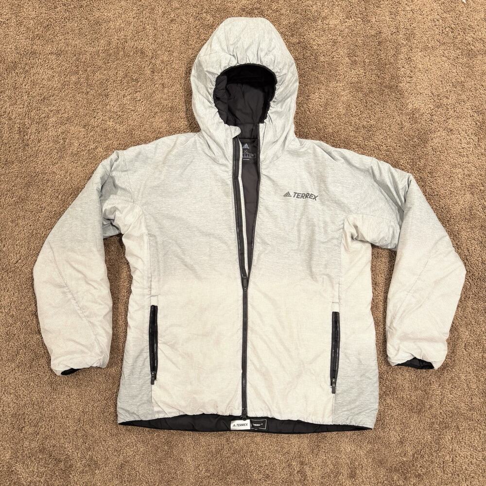 Adidas Terrex Men’s XL Grey Puffer Jacket